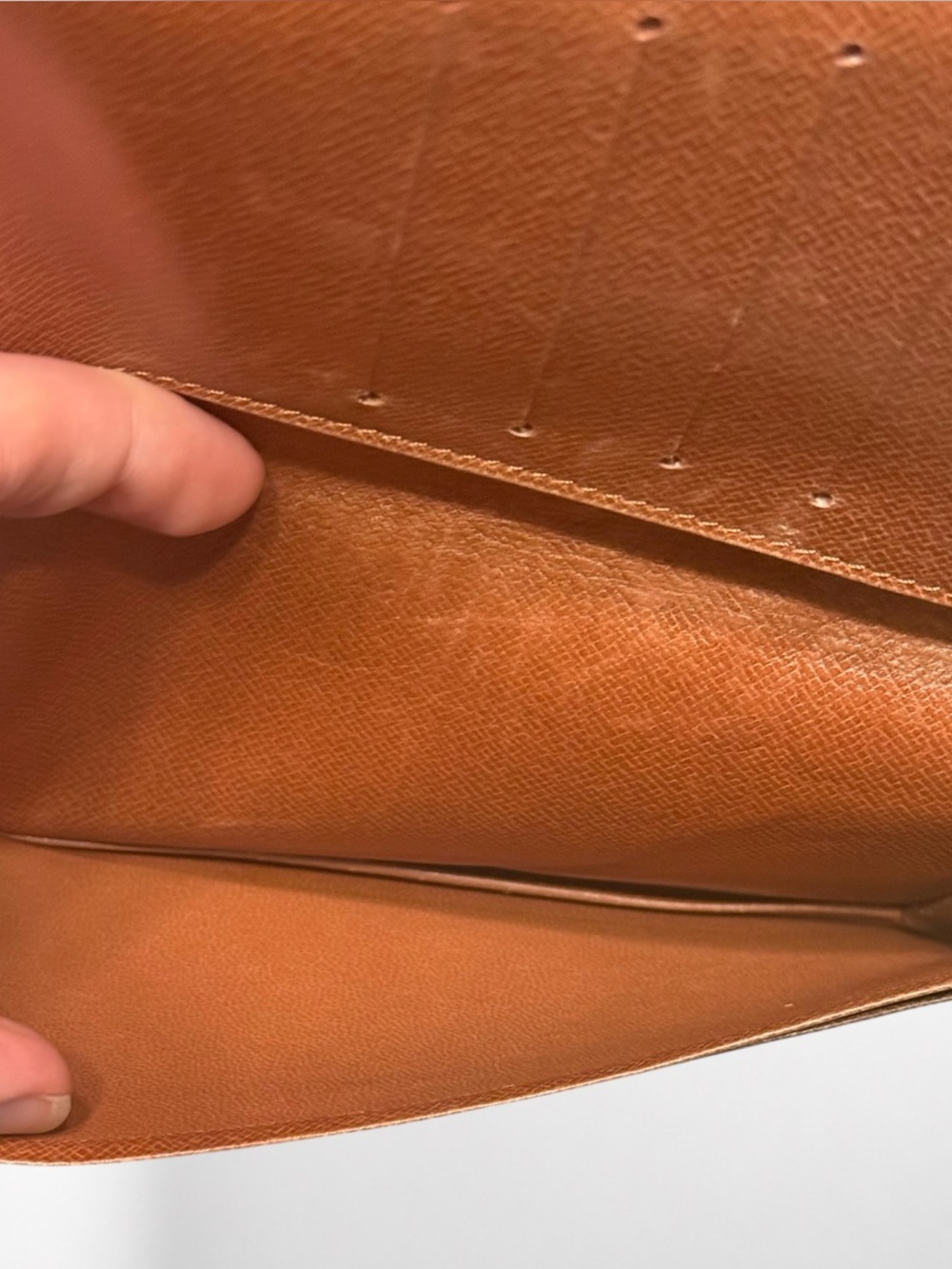 Louis Vuitton Monogram Long Bifold Wallet Passport Holder Organizer Brown Canvas - Picture 8 of 11